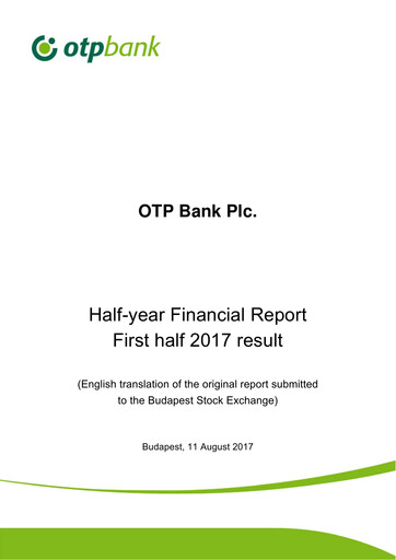 Thumbnail OTP Bank
 Half-year Report 2017-h1