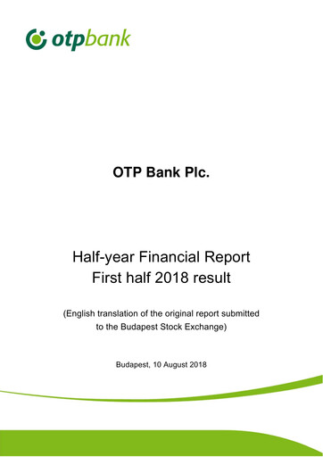 Thumbnail OTP Bank
 Half-year Report 2018-h1