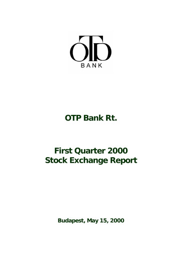 Thumbnail OTP Bank
 Quarterly Report 2000-q1