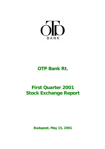 Thumbnail OTP Bank
 Quarterly Report 2001-q1