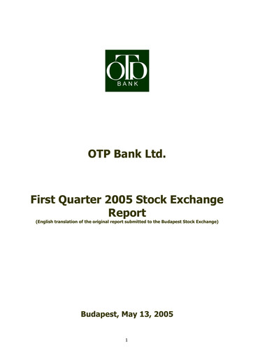 Thumbnail OTP Bank
 Quarterly Report 2005-q1
