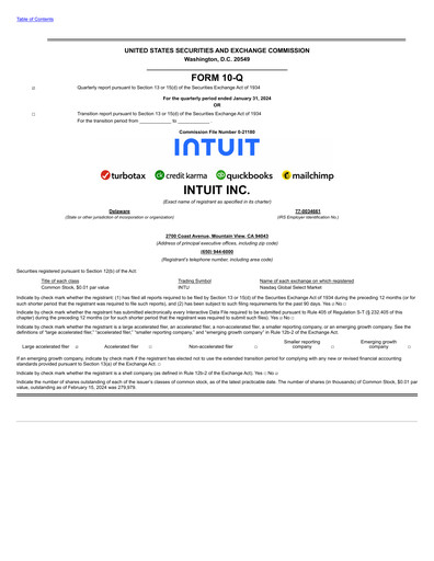 Thumbnail Intuit Quarterly Report 2024-q2