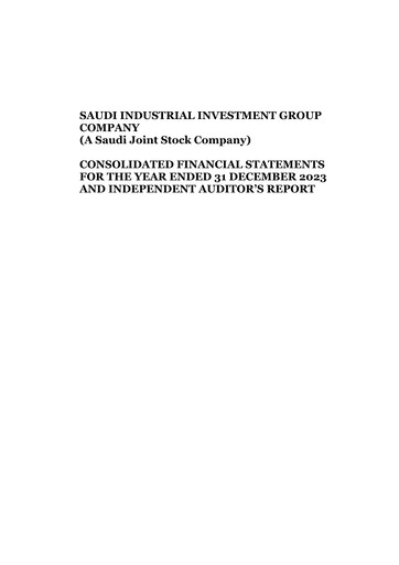 Thumbnail Saudi Industrial Investment Group Financial Statement 2023