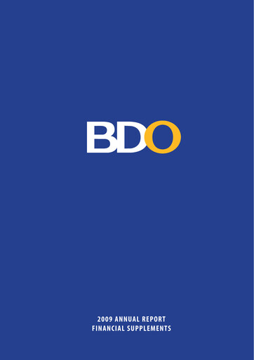 Thumbnail BDO Unibank Financial Statement 2009