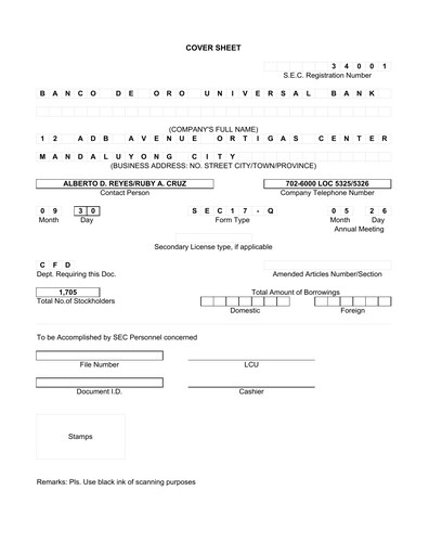 Thumbnail BDO Unibank Quarterly Report 2006-q3