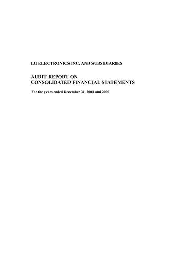 Thumbnail LG Electronics
 Financial Statement 2001
