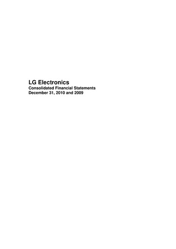 Thumbnail LG Electronics
 Financial Statement 2010