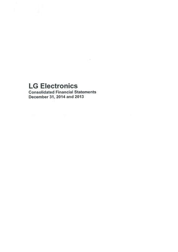 Thumbnail LG Electronics
 Financial Statement 2014