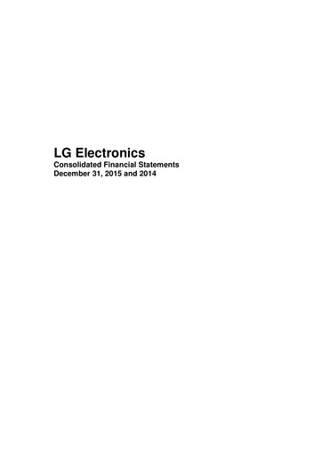 Thumbnail LG Electronics
 Financial Statement 2015