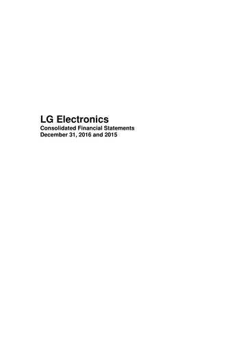 Thumbnail LG Electronics
 Financial Statement 2016