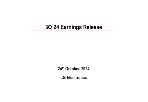 Thumbnail LG Electronics
 Quarterly Report 2024-q3