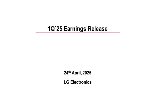 Thumbnail LG Electronics
 Quarterly Report 2025-q1