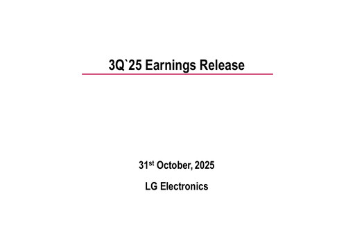 Thumbnail LG Electronics
 Quarterly Report 2025-q3