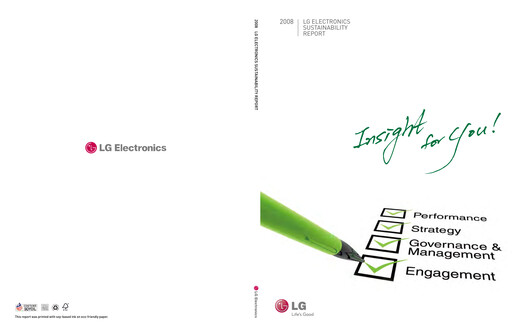 Thumbnail LG Electronics
 Sustainability Report 2008