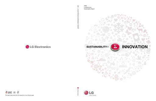 Thumbnail LG Electronics
 Sustainability Report 2009