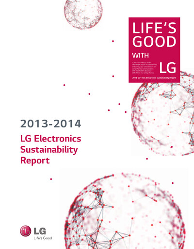 Thumbnail LG Electronics
 Sustainability Report 2013-2014