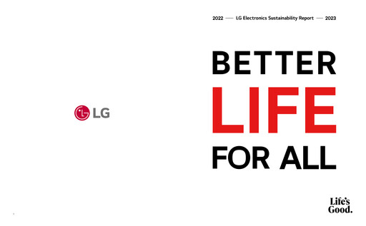 Thumbnail LG Electronics
 Sustainability Report 2022-2023