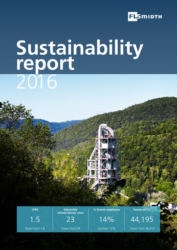 Miniature FLSmidth Rapport de durabilité 2016