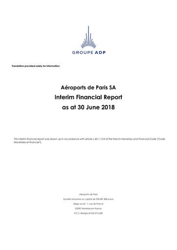 Thumbnail Aéroports de Paris Half-year Report 2018-h1