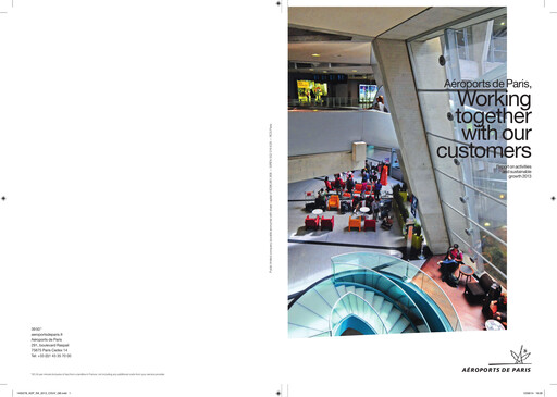 Thumbnail Aéroports de Paris Sustainability Report 2013