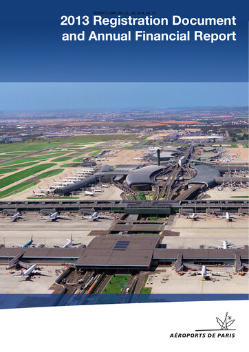 Thumbnail Aéroports de Paris Universal Registration Document 2013