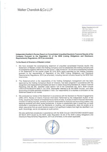 Thumbnail Mastek Quarterly Report 2019-q1