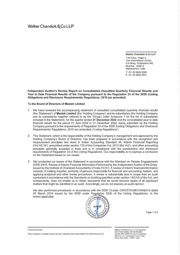 Thumbnail Mastek Quarterly Report 2022-q3