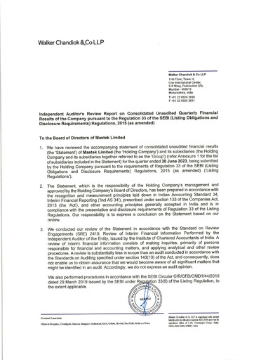 Thumbnail Mastek Quarterly Report 2023-q1