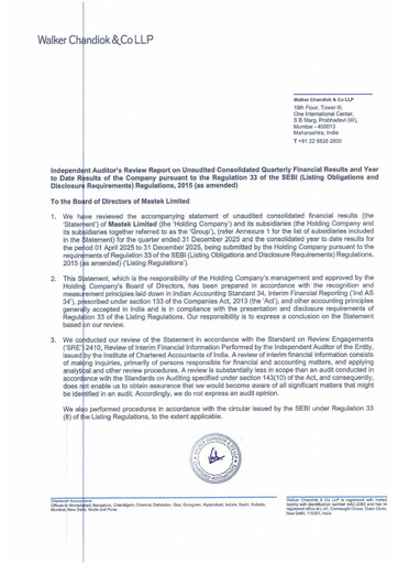 Thumbnail Mastek Quarterly Report 2025-q3