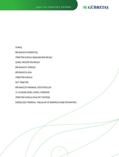 Miniature GÜBRETAŞ Rapport annuel 2024