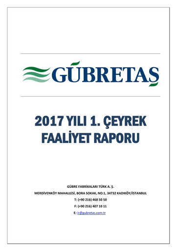 Thumbnail GÜBRETAŞ Quarterly Report 2017-q1