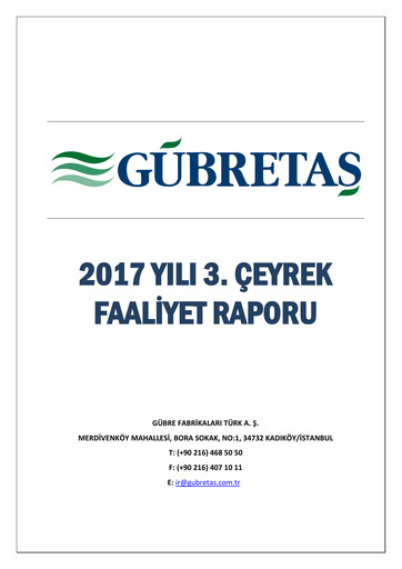 Thumbnail GÜBRETAŞ Quarterly Report 2017-q3