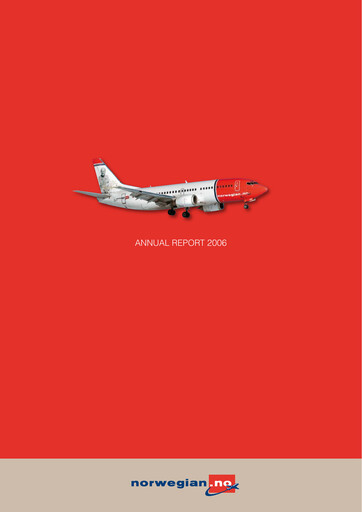 Thumbnail Norwegian Air Shuttle
 Annual Report 2006