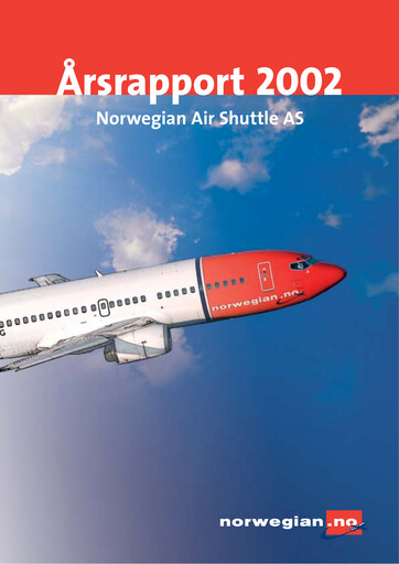 Thumbnail Norwegian Air Shuttle
 Annual Report 2002