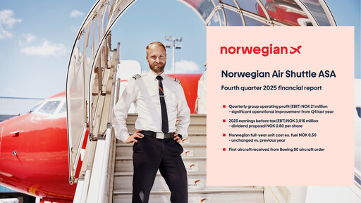 Thumbnail Norwegian Air Shuttle
 Quarterly Report 2025-q4