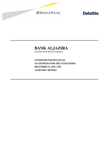Thumbnail Bank AlJazira Financial Statement 2011