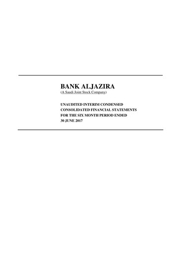 Thumbnail Bank AlJazira Financial Statement 2017-h1
