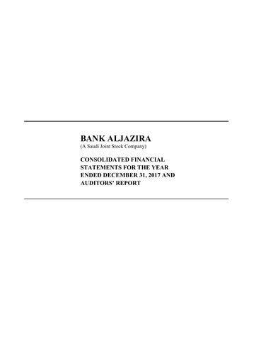 Thumbnail Bank AlJazira Financial Statement 2017