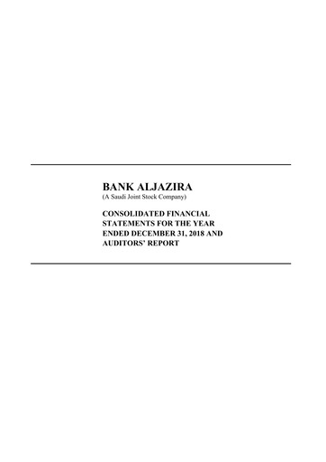 Thumbnail Bank AlJazira Financial Statement 2018