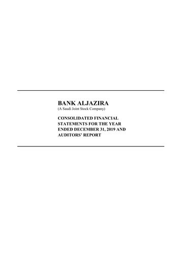 Thumbnail Bank AlJazira Financial Statement 2019
