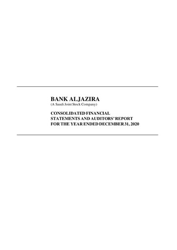 Thumbnail Bank AlJazira Financial Statement 2020