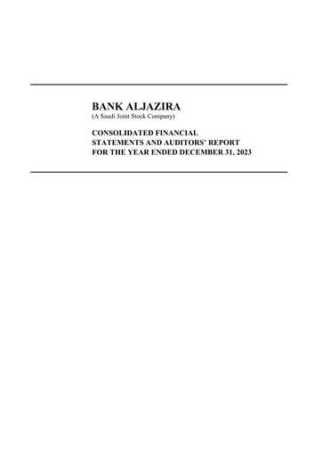 Thumbnail Bank AlJazira Financial Statement 2023