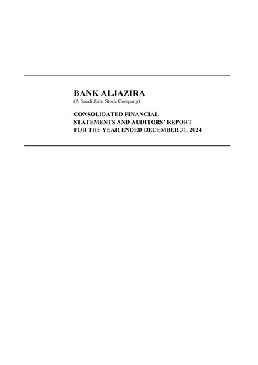 Thumbnail Bank AlJazira Financial Statement 2024