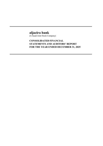 Thumbnail Bank AlJazira Financial Statement 2025