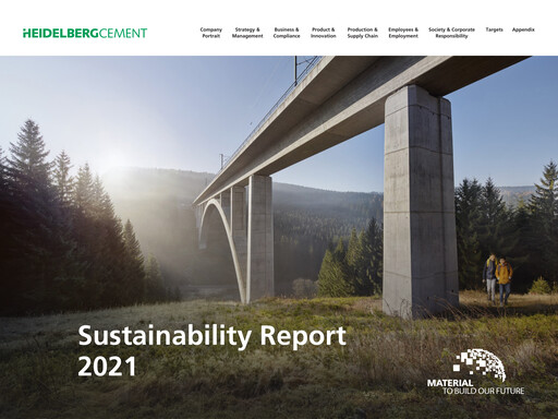 Thumbnail HeidelbergCement Sustainability Report 2021