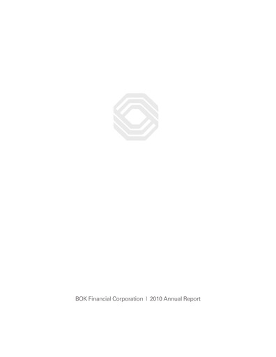 Thumbnail BOK Financial Annual Report 2010