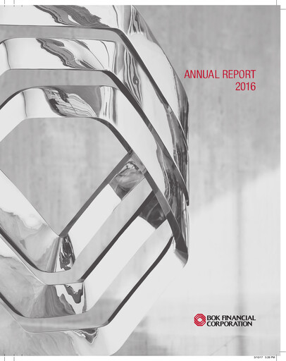 Thumbnail BOK Financial Annual Report 2016