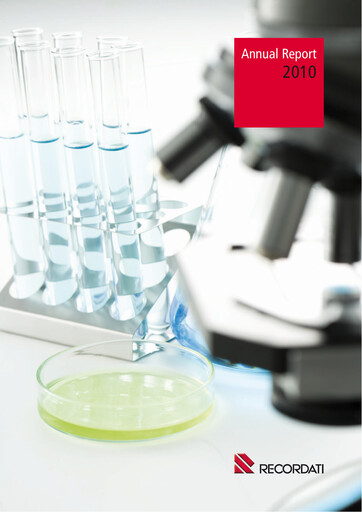 Thumbnail Recordati
 Annual Report 2010