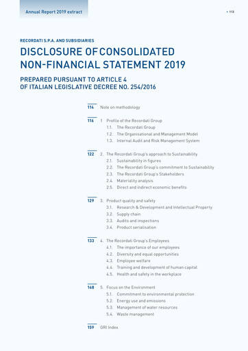 Thumbnail Recordati
 Sustainability Report 2019
