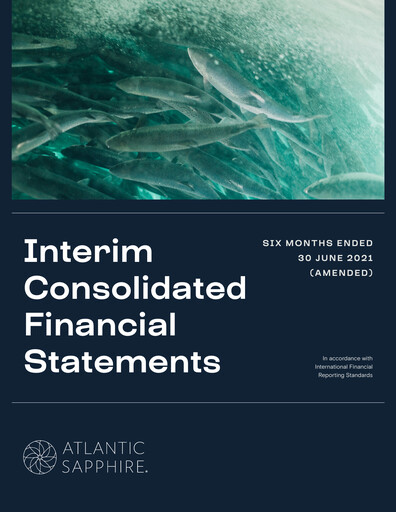 Thumbnail Atlantic Sapphire Half-year Report 2021-h1